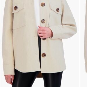 Elegant Cream Utility Jacket for Women